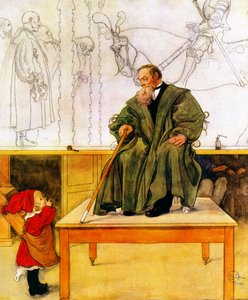 Nagyapa és Esbjörn alkotó: Carl Larsson